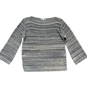 Trisha Tyler Striped Boatneck 3/4 Sleeve Sweater Women’s Size Small Medium